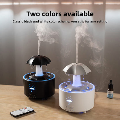 RainGlow? Colorful Raindrop Aromatherapy Diffuser ? LED Mist Humidifier