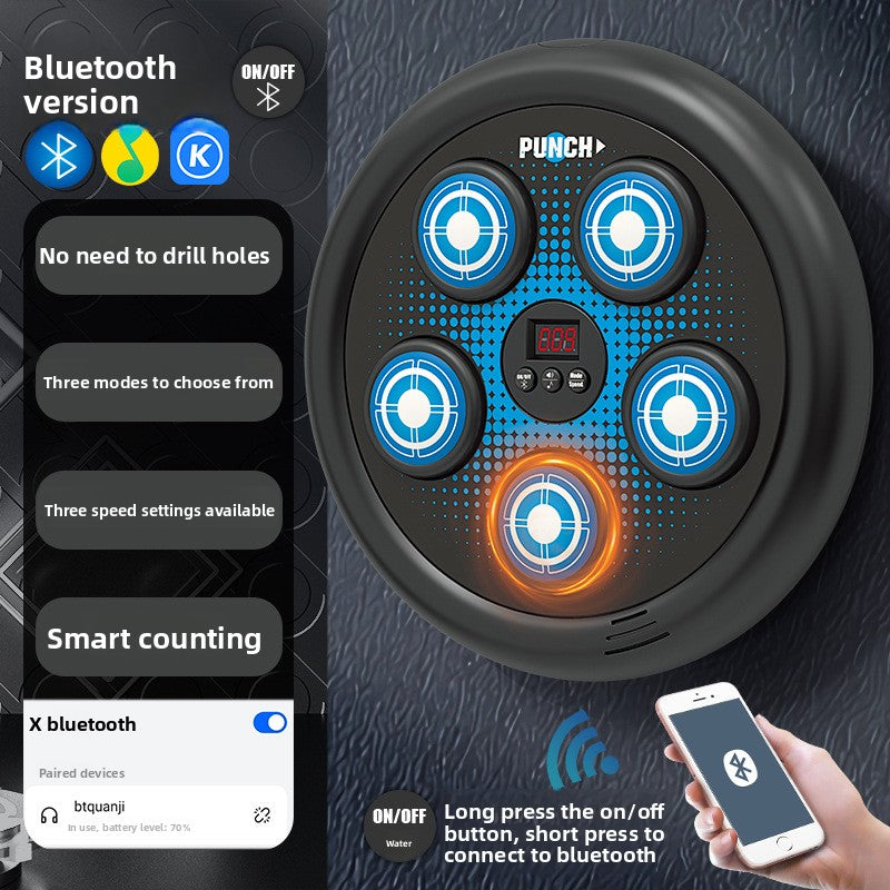 Smart Music Boxing Machine ? Bluetooth Wall Training Pad