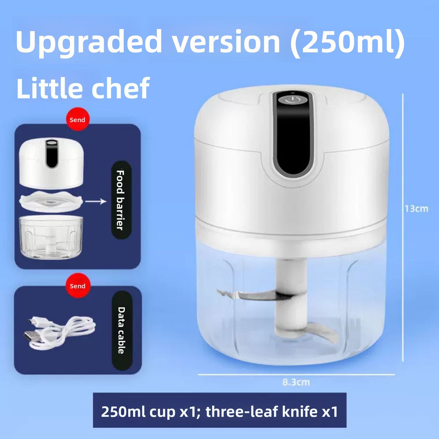 ChopMaster? Electric Food Processor ? Powerful Multi-Function Kitchen Chopper