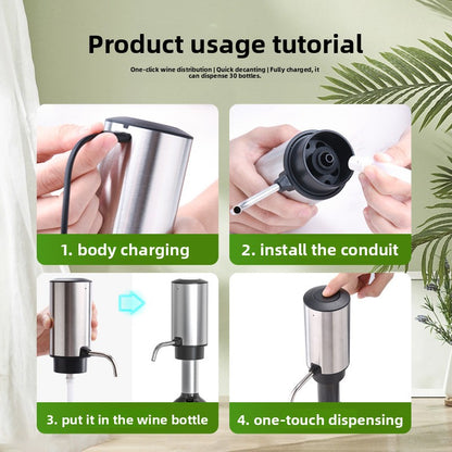 Electric Wine Dispenser & Aerator ? Automatic One-Touch Pouring System