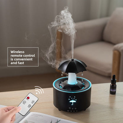 RainGlow? Colorful Raindrop Aromatherapy Diffuser ? LED Mist Humidifier